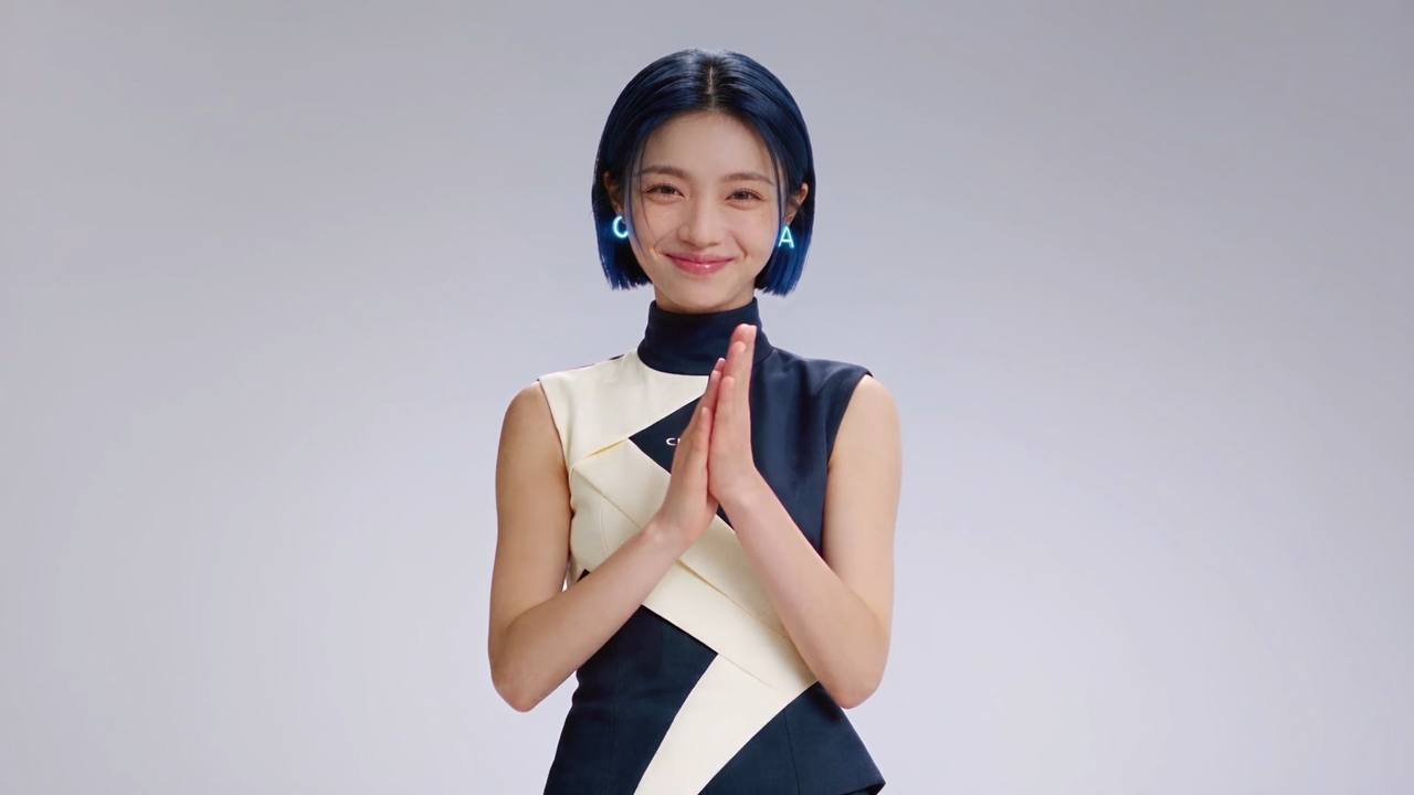 微笑合掌工作帧